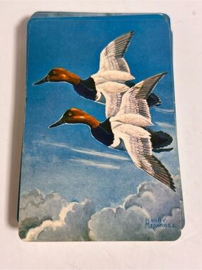 VTG Birds in Flight Harry Megargee Single Deck Playing Card Litho USA